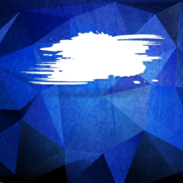 スプラッシュ バナーとグランジ青い背景 — ストックベクタ