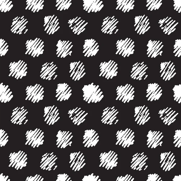 Vintage polka grunge dots seamless pattern — Stock Vector