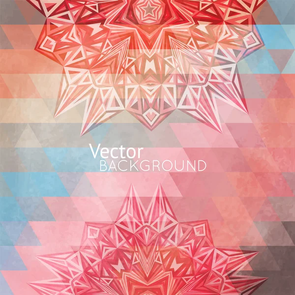 Colorful rainbow triangular background — Stock Vector