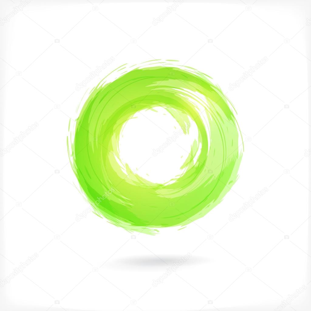 Green Business Abstract Circle icon. vector logo design template for Corporate, Media, Technology style.