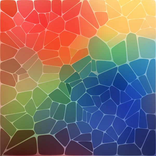 Fond coloré avec mosaïque géométrique arc-en-ciel — Image vectorielle
