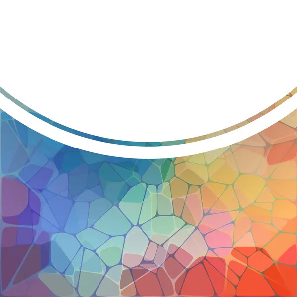 Fond coloré avec mosaïque géométrique arc-en-ciel — Image vectorielle