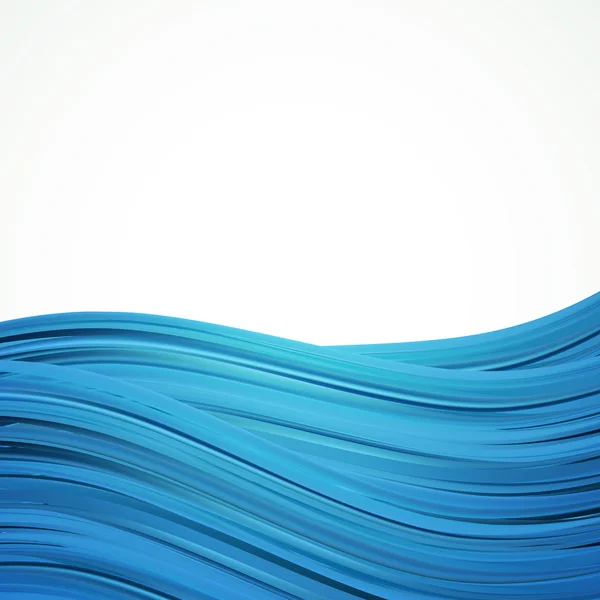 Blauwe water strepen achtergrond — Stockvector