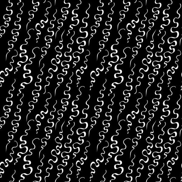 Zwart-wit doodle naadloze patroon als lace — Stockvector
