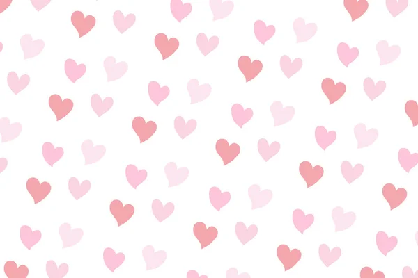 Pastel Colors Hearts Seamless Repeating Pattern Valentines Day Background — Foto Stock