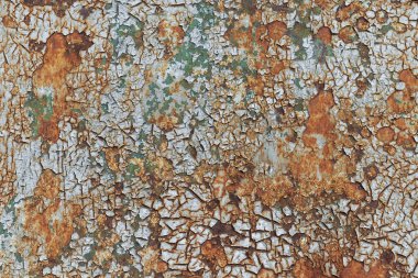 Metal aşınmış doku arkaplanı. Paslı metal yüzey.