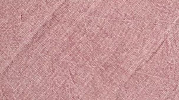 Pink Denim Fabric Jeans Background Top View Rotate 360 Degrees — 图库视频影像