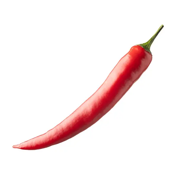 Rode Hete Chili Peper Geïsoleerd Witte Achtergrond — Stockfoto