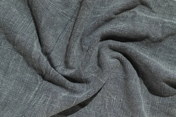 Dark Gray Twisted Fabric Textile Texture Background — Photo