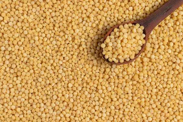 Coarse Organic Groats Couscous Top View — Fotografia de Stock