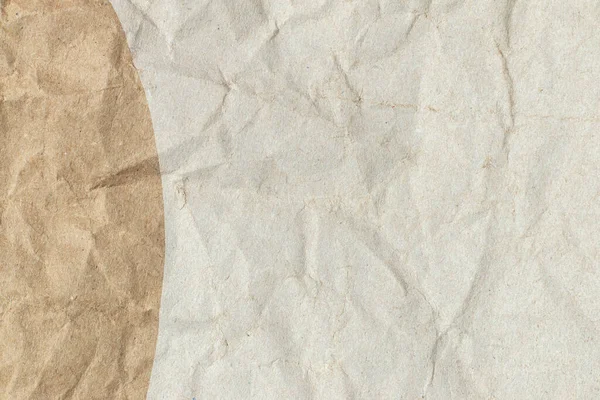 Crumpled Brown Beige Paper Texture Background Stok Gambar