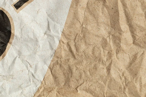 Zmačkaný Šedobéžový Papír Pozadí Textury — Stock fotografie