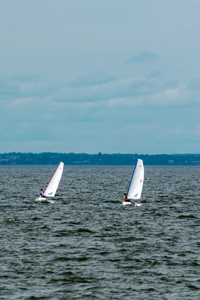 Kindersegelregatta Auf Der Wolga — Stockfoto