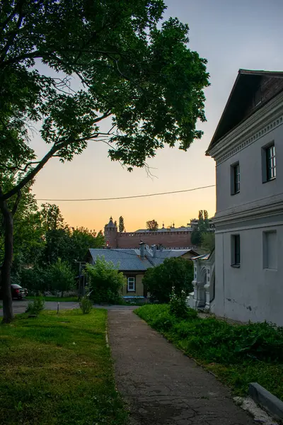 Şafak Vakti Kremlin Manzarası Nizhny Novgorod — Stok fotoğraf