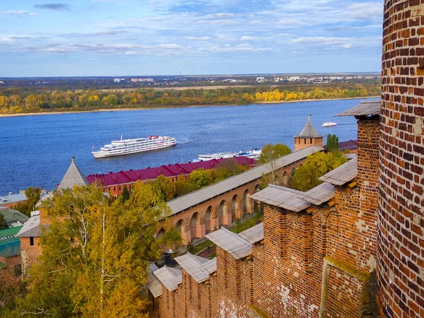 从高处看Nizhny Novgorod的全景 — 图库照片