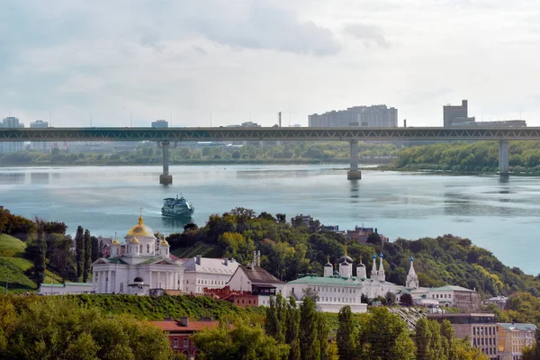 Panoramautsikt Över Nizjnij Novgorod — Stockfoto