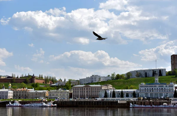Άποψη Του Nizhny Novgorod Από Νερό — Φωτογραφία Αρχείου