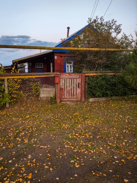 Mooi Knus Houten Huis Het Dorp — Stockfoto