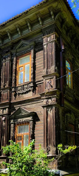 Staré Historické Domy Nižním Novgorodu — Stock fotografie