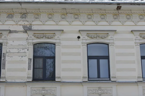Régi Történelmi Házak Nyizsnyij Novgorod — Stock Fotó