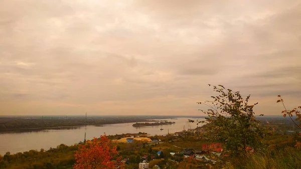 Panorama Van Wolga Herfst — Stockfoto