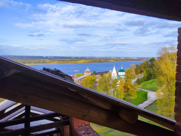 Hermoso Panorama Ciudad Nizhny Novgorod — Foto de Stock