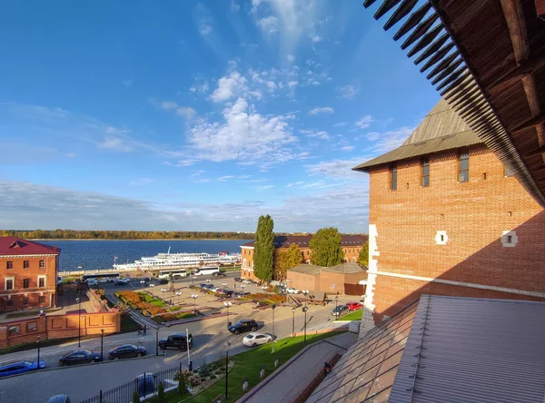 Schöne Aussicht Auf Die Stadt Nischni Nowgorod Stockbild