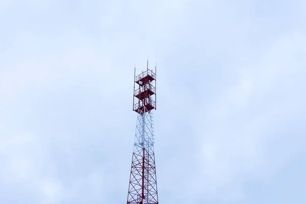 Tower Communication Communication Antennas Close Sky — Stock Photo, Image