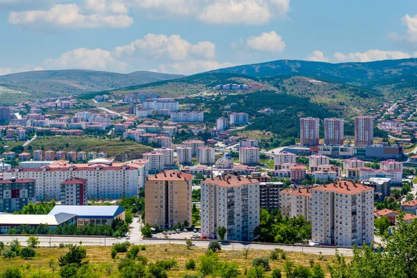 Yozgat Turkki Heinäkuuta 2022 Panoraamanäkymät Yozgatin Kaupunkiin Kukkulan Kanssa Taustalla — kuvapankkivalokuva