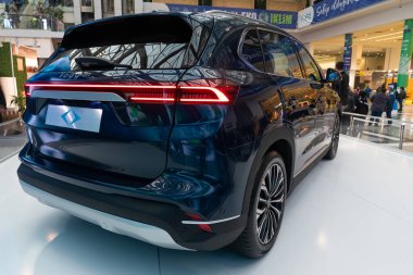 Ankara, Türkiye - 31 Mart: Ankara ECO İklim Zirvesinde TOGG arabası yeşil otomobil olarak kullanıldı. Türkiye Otomobil Girişim Grubu, kısaca TOGG, Türkiye merkezli otomobil üreticisi firma..