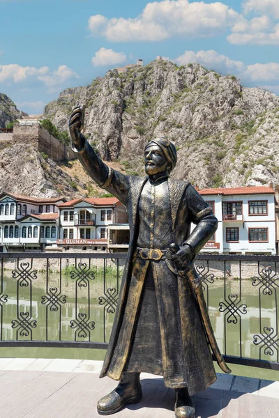 Amasya Turchia Agosto 2019 Statua Del Principe Che Selfie Selfi — Foto Stock