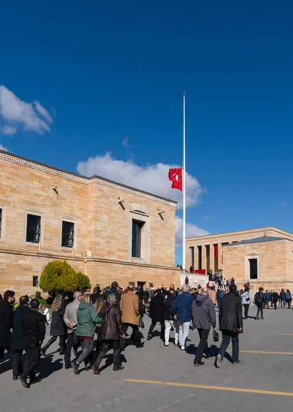 Ankara Turkije November 2021 Deze Dag Sterfdag Van Ataturk Bezoekt — Stockfoto