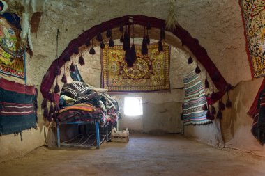 Sanli Urfa, Türkiye - 12 Eylül 2020: Harran evleri