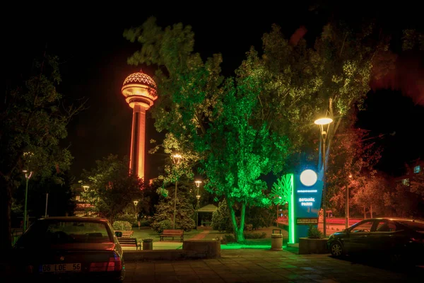 Ankara Turecko Září 2019 Botanická Zahrada Znakem Pro Park Atakule — Stock fotografie