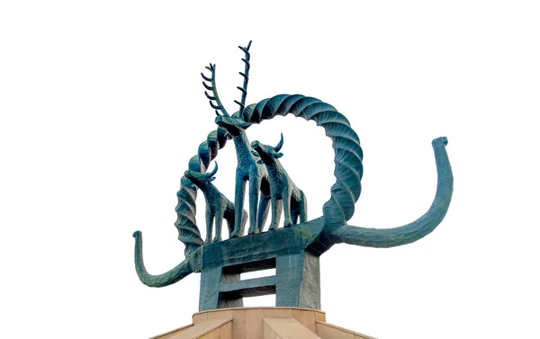 Ankara / Türkiye-24 Kasım 2018: Hitit Güneş heykeli Sihhiye Meydanı 'nda.