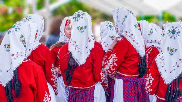 Mengen Bolu Turkije Augustus 2019 Folk Dancers Ready Performance — Stockfoto