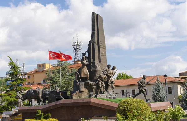 Kastamonu / Türkiye - 04 Ağustos 2019: Kastamonu şehir merkezi (şehir merkezi).