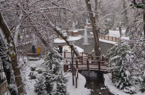 Ankara Turquía Diciembre 2019 Kugulu Park Lugar Popular Para Disfrutar — Foto de Stock