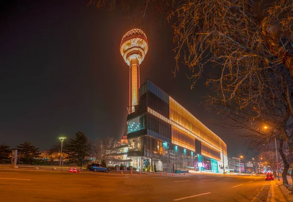 Ancara Turquia Março 2019 Torre Atakule Com Shopping Center Atakule — Fotografia de Stock