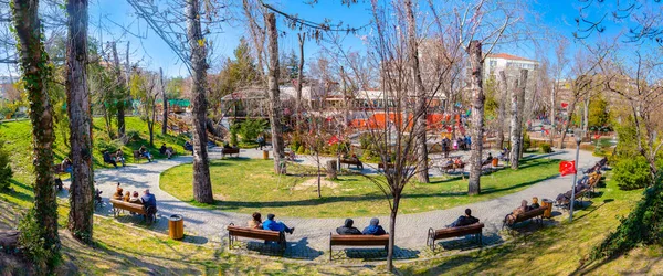 Ankara Turquía Marzo 2019 Gente Disfrutando Parque Kugulu Que Lugar — Foto de Stock