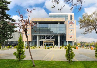 Ankara / Türkiye-15 Nisan 2019 - Dikmen Caddesi üzerinde bulunan Türkiye Hazine ve Maliye Bakanlığı binası yeni inşa edildi. Hazine ve Maliye Bakanligi