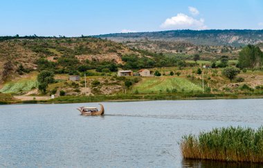 İhsaniye, Afyonkarahisar / Türkiye-08 Haziran 2019: Emre Gölü ile Phrygia Vadisi Tabiat Parki