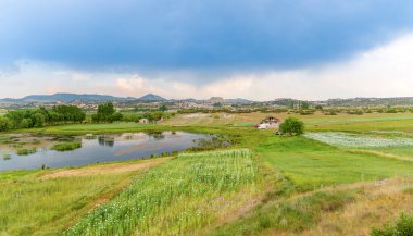 İhsaniye, Afyonkarahisar / Türkiye-08 Haziran 2019: Emre Gölü ile Phrygia Vadisi Tabiat Parki