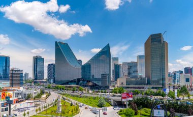 Ankara / Türkiye-23 Haziran 2019: Sogutozu ilçesiyle panoramik Ankara görüşü