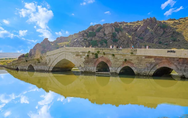 Kirikkale Türkei Juni 2018 Mehrbogensteinbrücke Tas Kopru Cesnigir Brücke Kizilirmak — Stockfoto