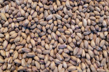 arka plan olarak şamfıstıklı yakın çekim yığını