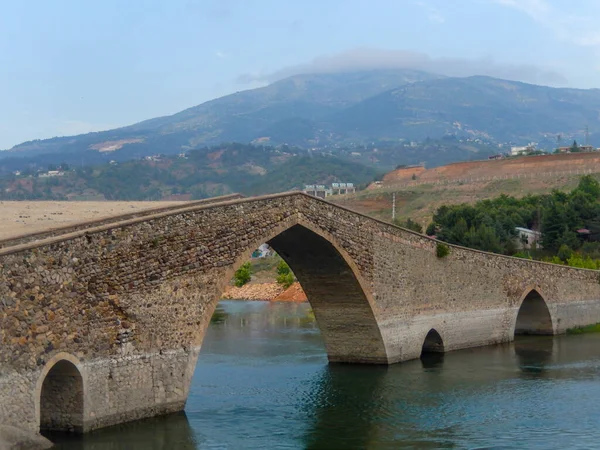 Alte Mehrbogige Steinbrücke Ceyhan Fluss Kahramanmaras Türkei — Stockfoto