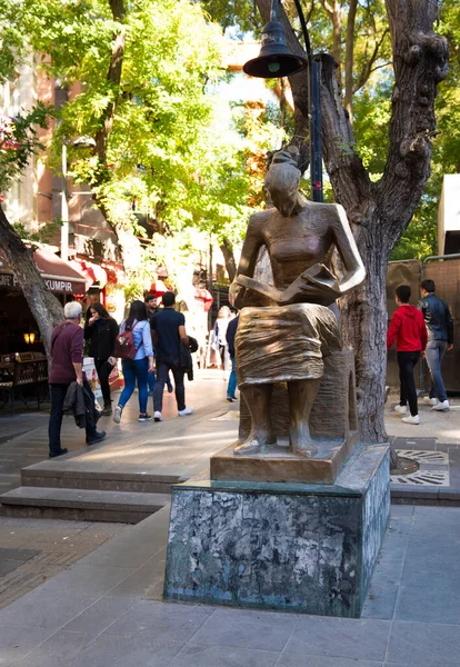 Ankara Turchia Ottobre 2018 Monumento Diritti Umani Kizilay Yuksel Street — Foto Stock