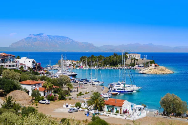 Mugla Turkiet Augusti 2018 Datca Halvöns Medelhavskust Stockfoto