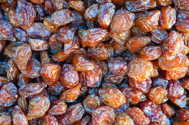 Pazar yerindeki kuru eriklerin üst görünümü doku olarak